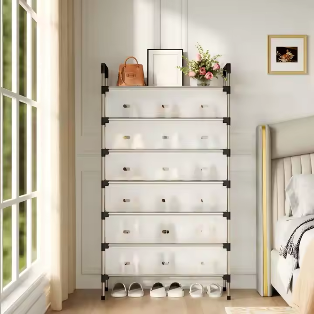 Organizador Zapatos 6 Niveles Antipolvo Fácil de Armar Hogar