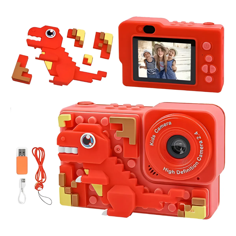 Camara Digital Niños Tipo Lego Figuras Armable 48px 1080p