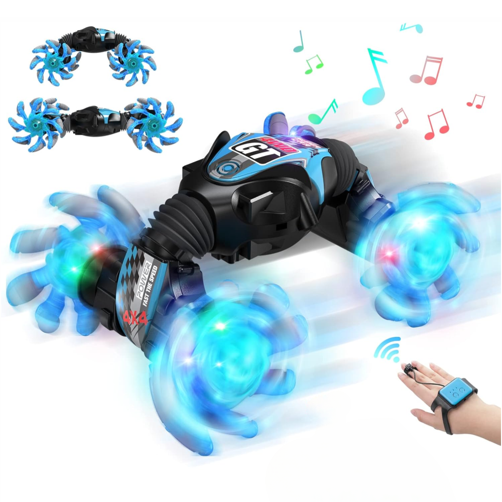Carro A Control Remoto Acrobacias Control De Gestos Luz Led