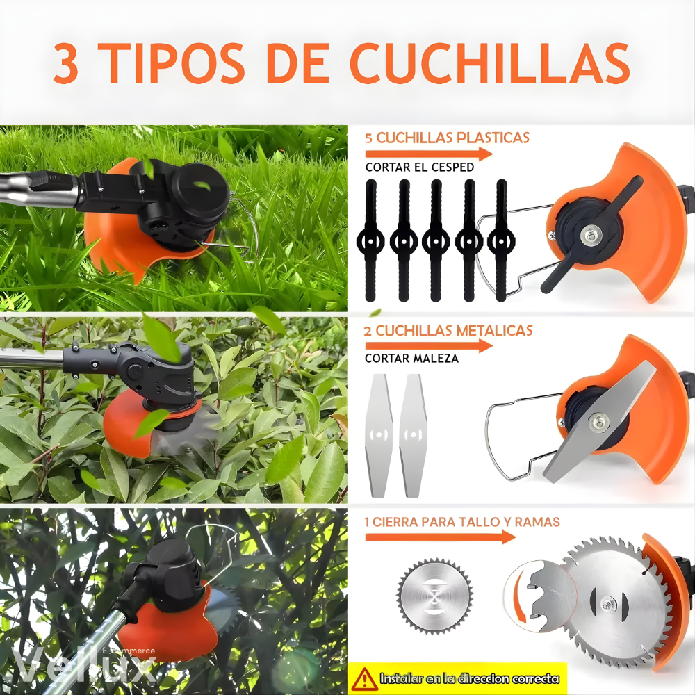 Guadaña Podadora Cortadora Césped Eléctrica 56v Bateria