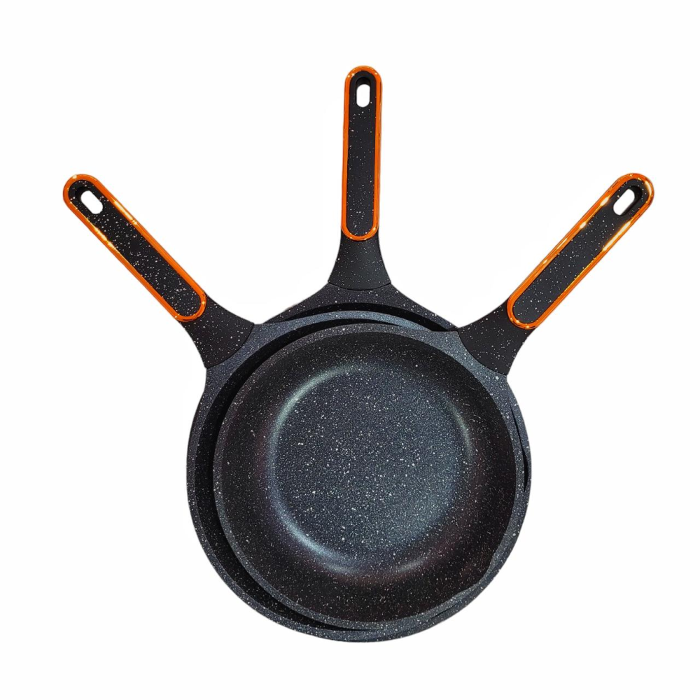 Juego De Sartenes En Mármol Diseño Moderno Lujoso Swisshome