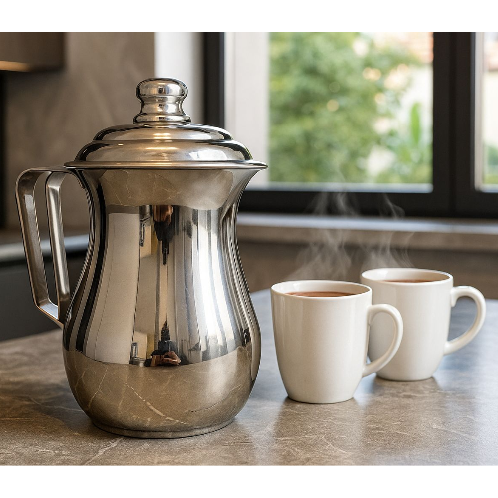 Olleta 750ml Acero Quirúrgico Chocolatera Con Tapa Jarra