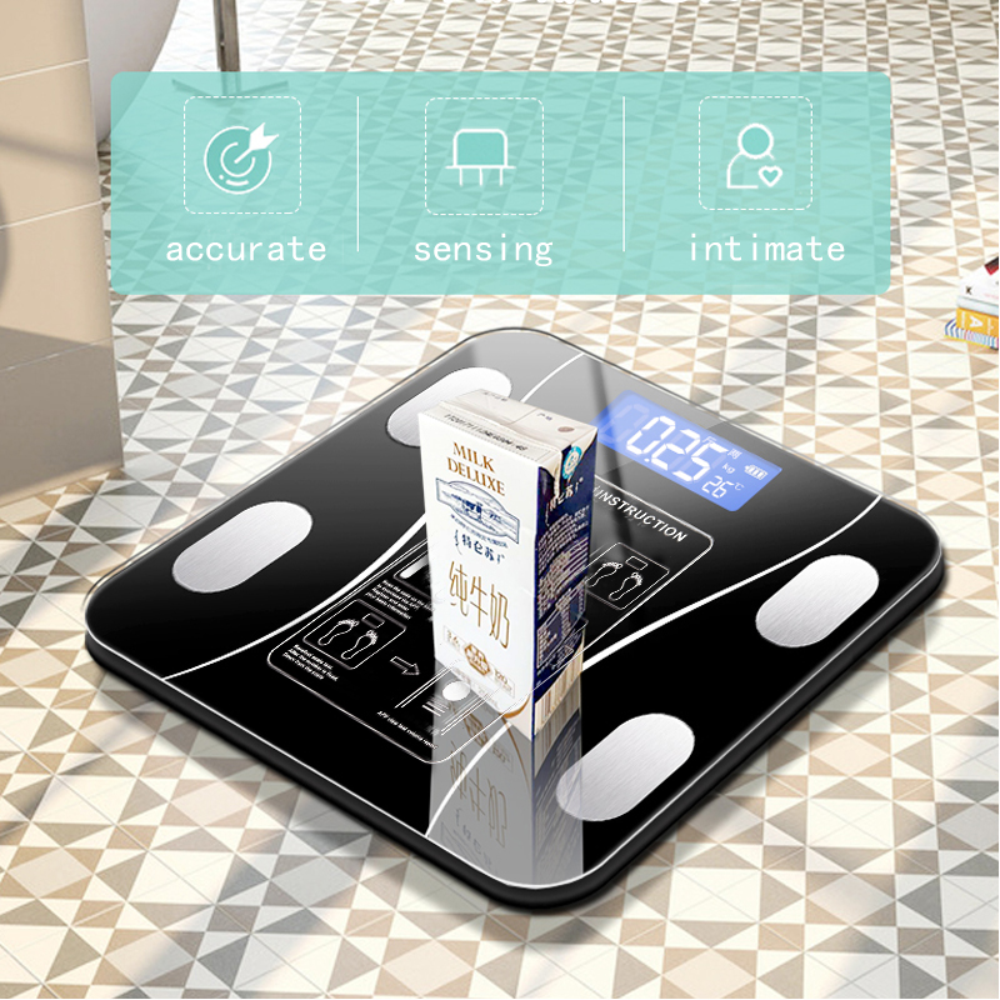 Bascula Inteligente Bluetooth Digital Vidrio Templado 12 Medidas