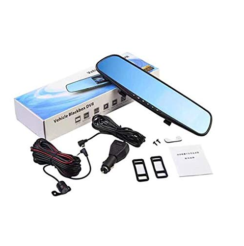 Espejo Retrovisor Con Doble Cámara Retro y Frontal