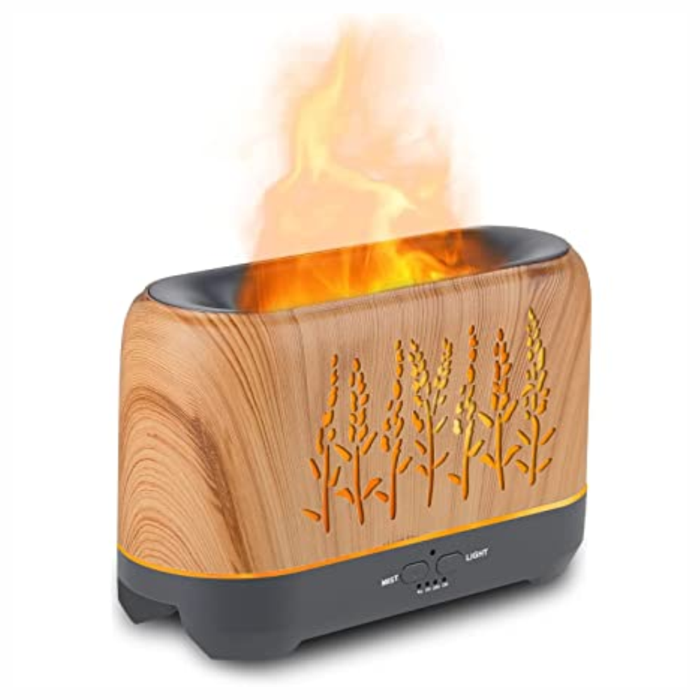 Difusor De Aromas Humificador Control Remoto Efecto Chimenea