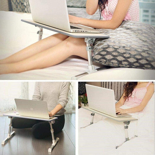 Mesa Multifuncional Ajustable Para Laptop Con Ventilador