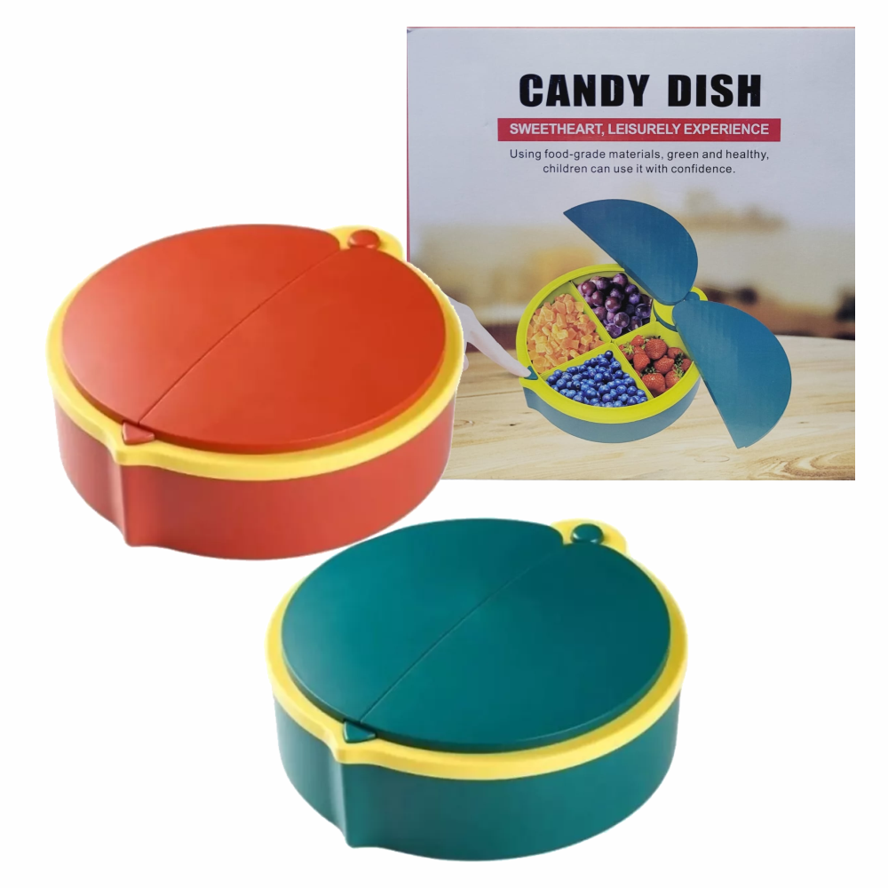 Dispensador De Dulces Y Frutas 4 Compartimientos