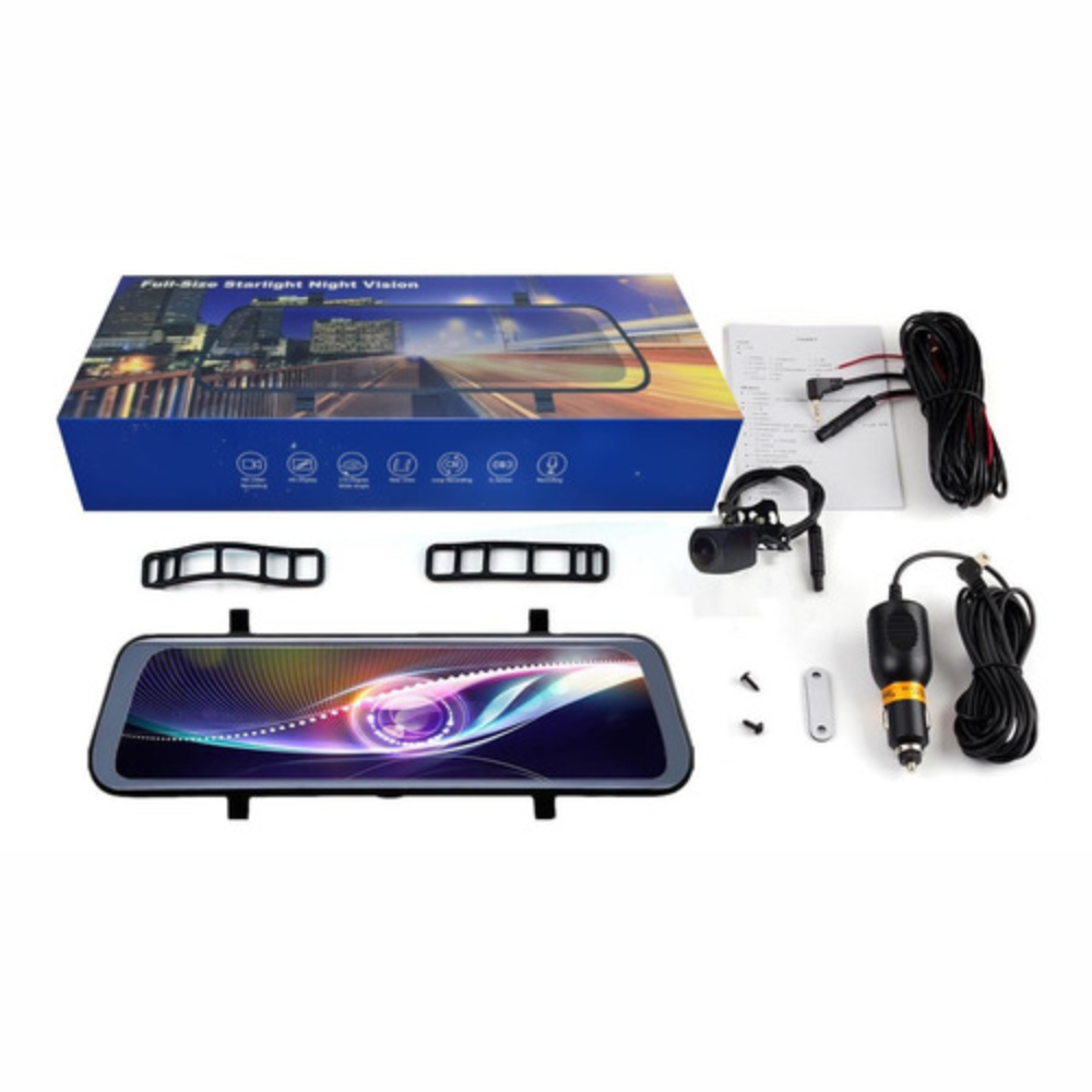 Espejo Retrovisor Con Cámara Táctil Dual 1080p Fullhd M1 Pro