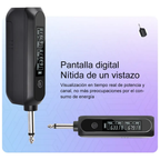 Micrófono Inalámbrico Doble Karaoke Dinámico Profesional Rgb