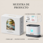 Humidificador Gotita A10 Llama Aroma Difusor Aceites Esencia Blanco 110v