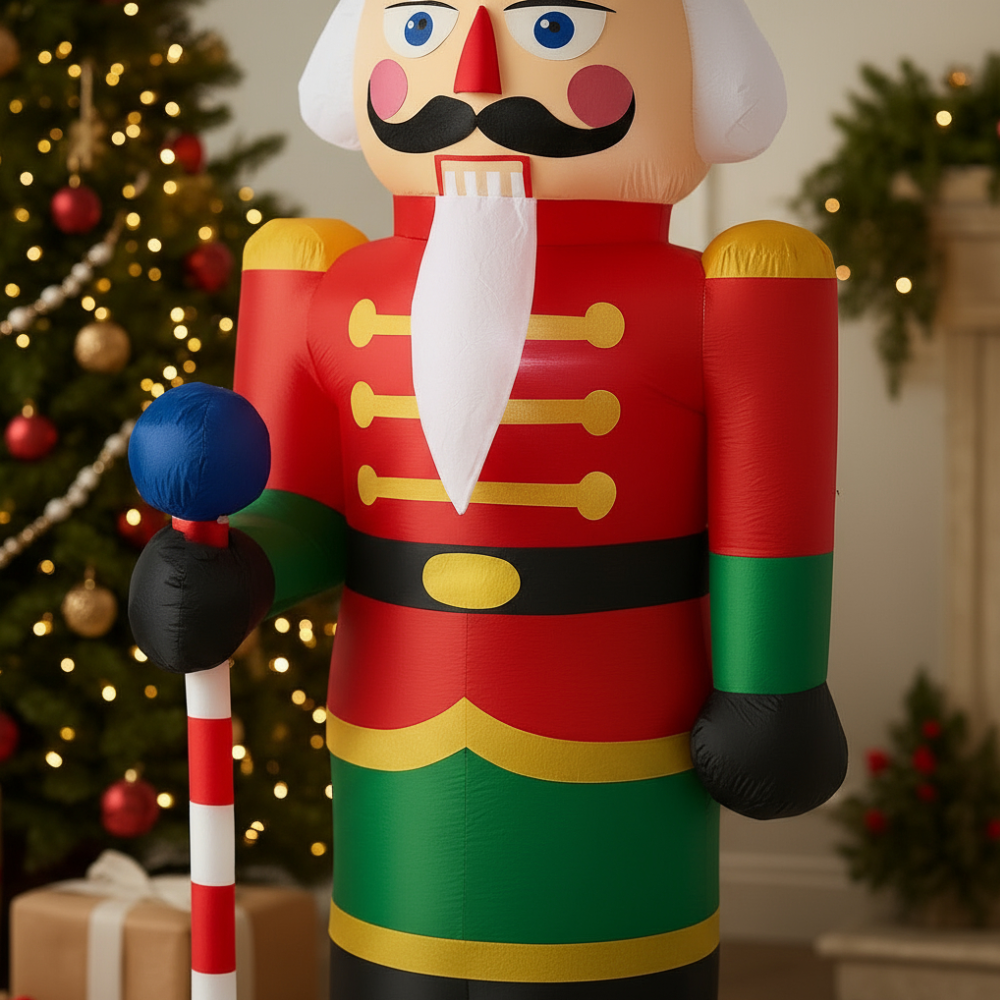 Muñeco Navidad Inflable Decoracion Navideña Soldado Led 50w