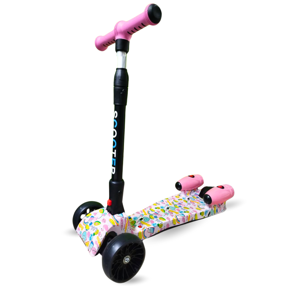 Patineta Scooter Con Humo Para Niños Bluetooth Luces Led