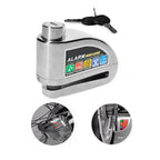 Candado Para Moto con  Alarma Freno Disco Bicicleta