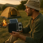 📻☀️Radio Am Fm Portatil Solar Recargable 3 Bandas Usb Sd🏕️🔋