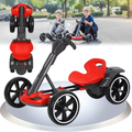 Carro Go Kart Eléctrico Plegable Niños Ajustable Velocidad 8
