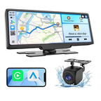 Radio Pantalla Carro Car Play 10 Pulgadas Cámara Trasera Hd Negro