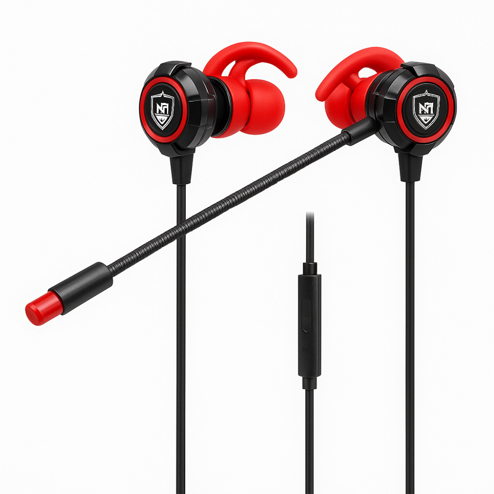 Audífonos Gamer In-Ear KR-GM501 – Micrófono Boom + Sonido Envolvente Pro