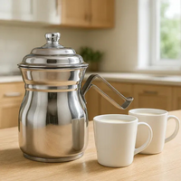 Thumbnail for Olleta Jarra Lechera Acero Quirurgico Disco Difusor 1 Litro