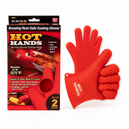 Guantes De Cocina Asados Protectora De Calor Hot Hands Parrilla BBQ Horno Vapores Ollas Sartenes Antideslizantes