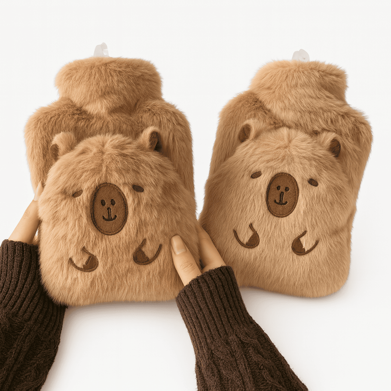 Bolsa Agua Caliente Capibara Peluche 500ml Tapón Seguro