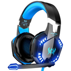 Audífonos Gamer Luz Usb Con Micrófono Adaptador Jack 3.5 G2000