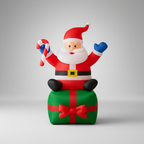 Muñeco Papa Noel Inflable Navideño Decoracion Navideña 180cm