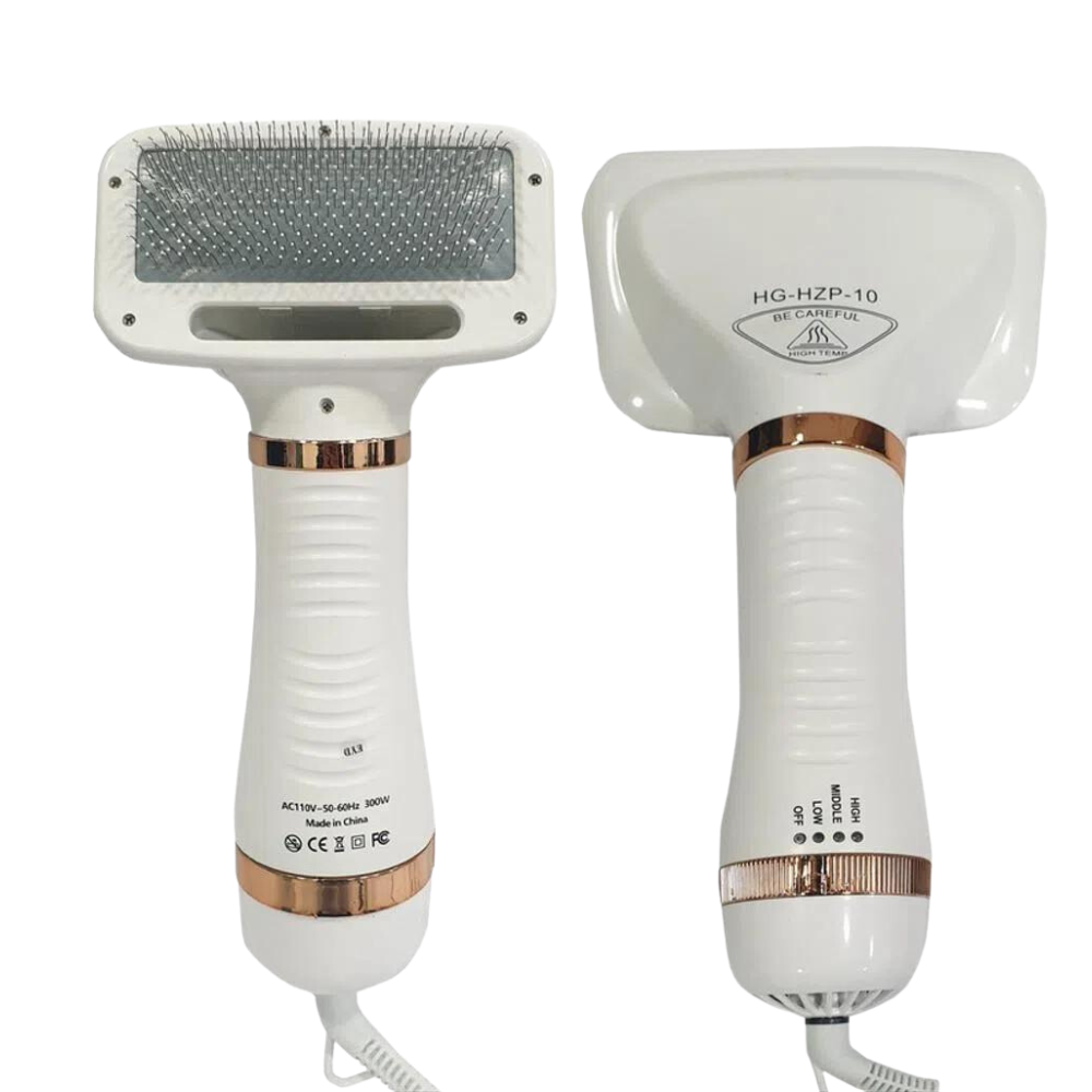 Cepillo Secador De Pelo Portátil Para Mascotas Temperatura Graduable