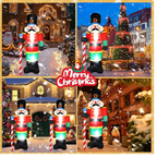 Muñeco Navidad Inflable Decoracion Navideña Soldado Led 50w
