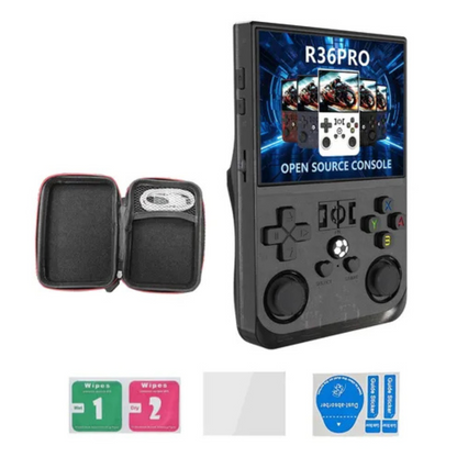 🕹️ R36PRO 64GB - Consola Retro Portátil con Pantalla HD + Estuche de Viaje