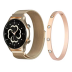 Smartwatch Reloj Para Dama Sumergible 3 Pulzos Gtide Romance