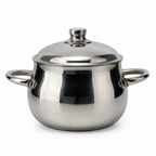 Olla Perla Premium Tapa Acero Quirúrgico T304 1.8 Litros Brillo Espejo