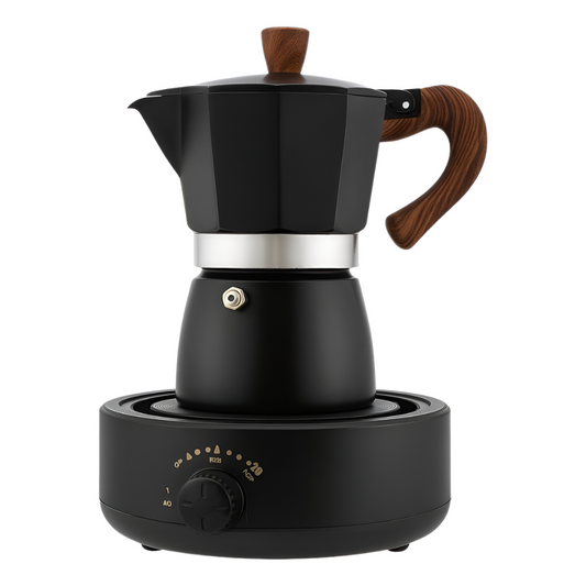 Cafetera Electrica Moka Espresso Italiana 3 Tasas Hot Plate