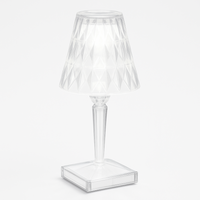 Lámpara LED Decorativa Cristal USB 3 Tonos Táctil Recargable