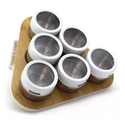 Especiero Condimentero Magnetico Organizador De Cocina De Lujo X6