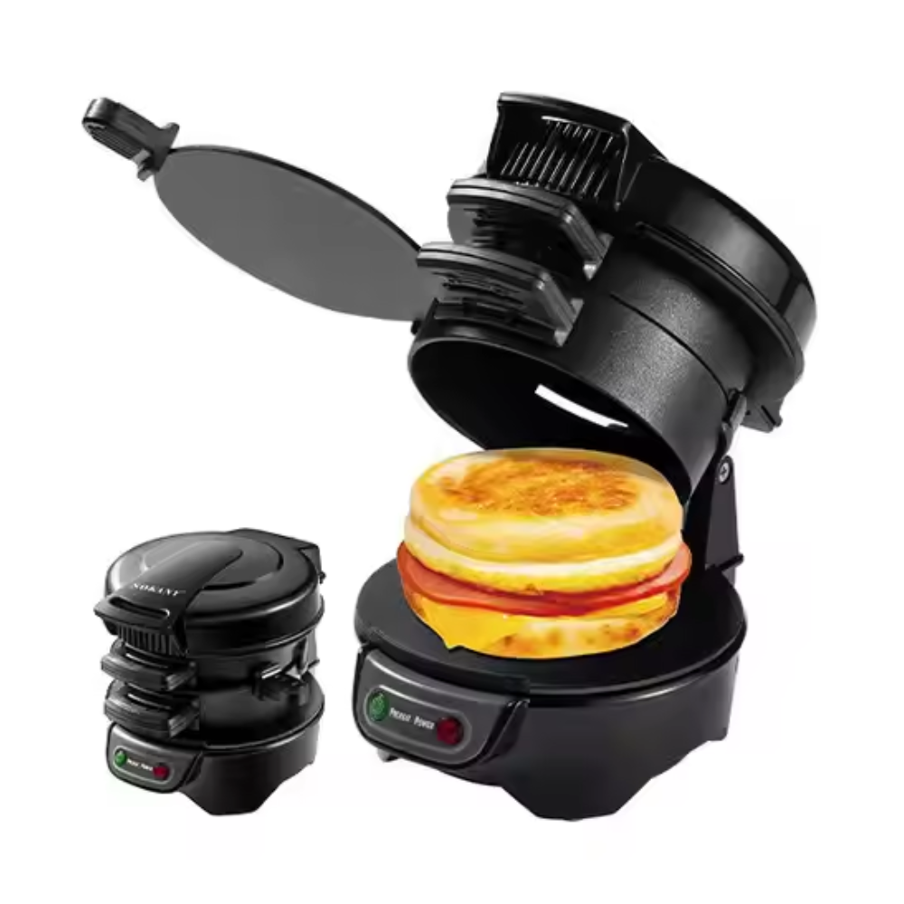 🍔Sandwichera Eléctrica 600W 110V-220V Antiadherente para Hamburguesas🔥