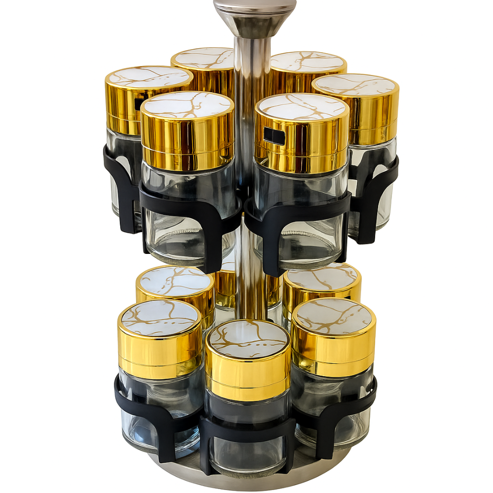 🧂Especiero Condimentero Premium Vidrio X12 Acero Inoxidable ❤️