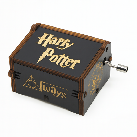 Caja Musical Harry Potter Melodía Manivela Madera