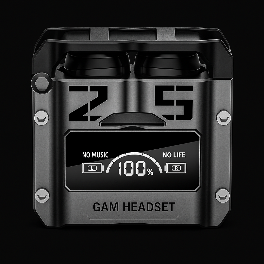 Audífonos Bluetooth Gamer TWS M25 Inalámbricos LED IPX6