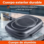 Sartén Doble 36 Cm Swiisshome Antiadherente Granito Cocina Saludable