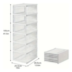 Zapatero Organizador Plegable Armario 6 Niveles Transparente