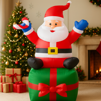 Thumbnail for Muñeco Papa Noel Inflable Navideño Decoracion Navideña 180cm