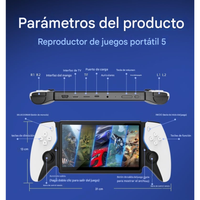 Thumbnail for Consola Portatil Video Juegos Pantalla 7 Pulgadas Emuladores Controles