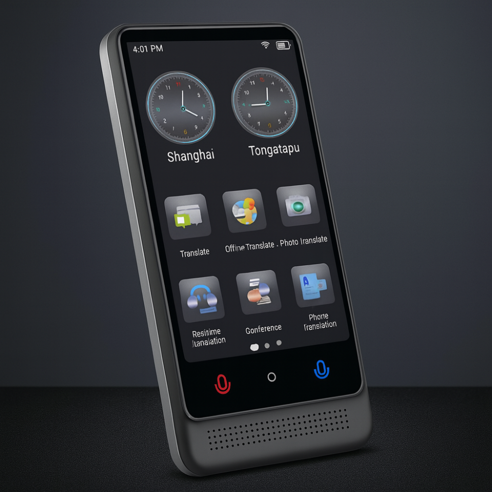 Traductor Inteligente 137 Idiomas Tiempo Real Cámara WiFi M12 AI