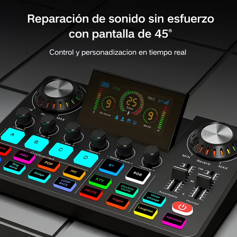 Tarjeta De Sonido Profesional F668 Bluetooth Usb Streaming Live
