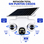 Cámara Solar Wifi 3 Lentes Robotica Seguimiento Automático
