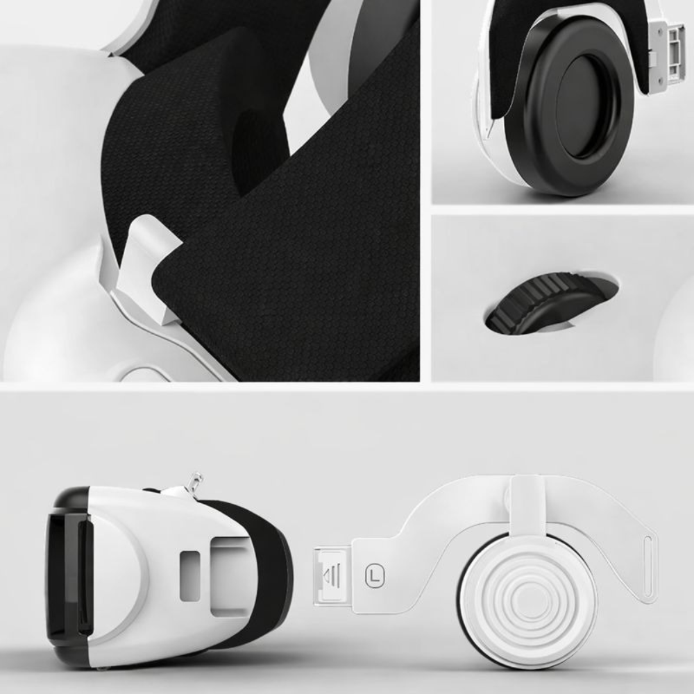 Gafas Vr Shinecon Con Auriculares, Experiencia 360°