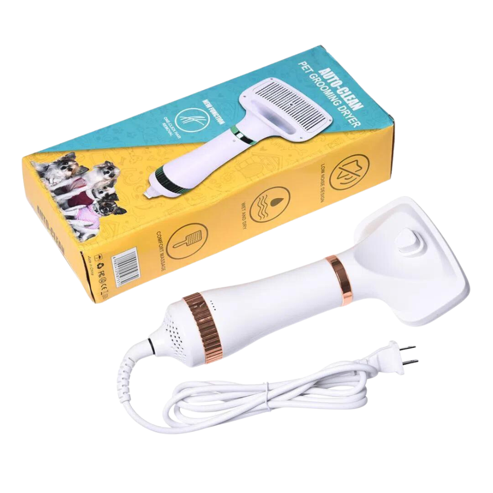Cepillo Secador De Pelo Portátil Para Mascotas Temperatura Graduable
