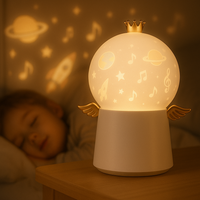 Lampara Mesa Moderna Escritorio Led Decorativa Ángel