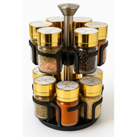 Thumbnail for 🧂Especiero Condimentero Premium Vidrio X12 Acero Inoxidable ❤️