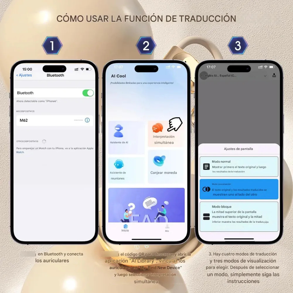 Audifonos Traductores Idiomas Tiempo Real Bluetooth 137 Idiomas